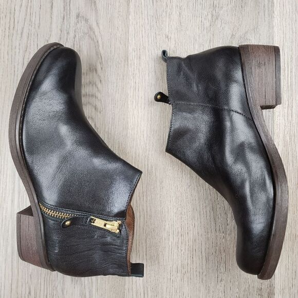 NWOB Eric Michael London Leather Ankle Booties size 6 - Picture 6 of 11